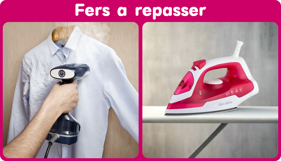 Fers à repasser et Défroisseurs vapeur